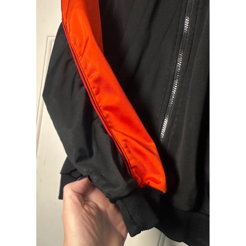 Vintage Puma Track Jacket‎ Mens Medium Orange Black Colorblock Full Zip - Picture 3 of 5